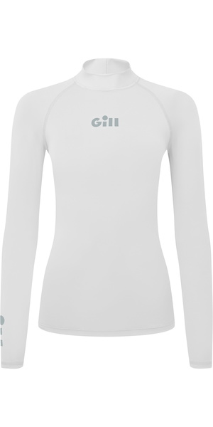 2026 Gill Womens Zenzero Long Sleeve Rash Vest 5109W - White